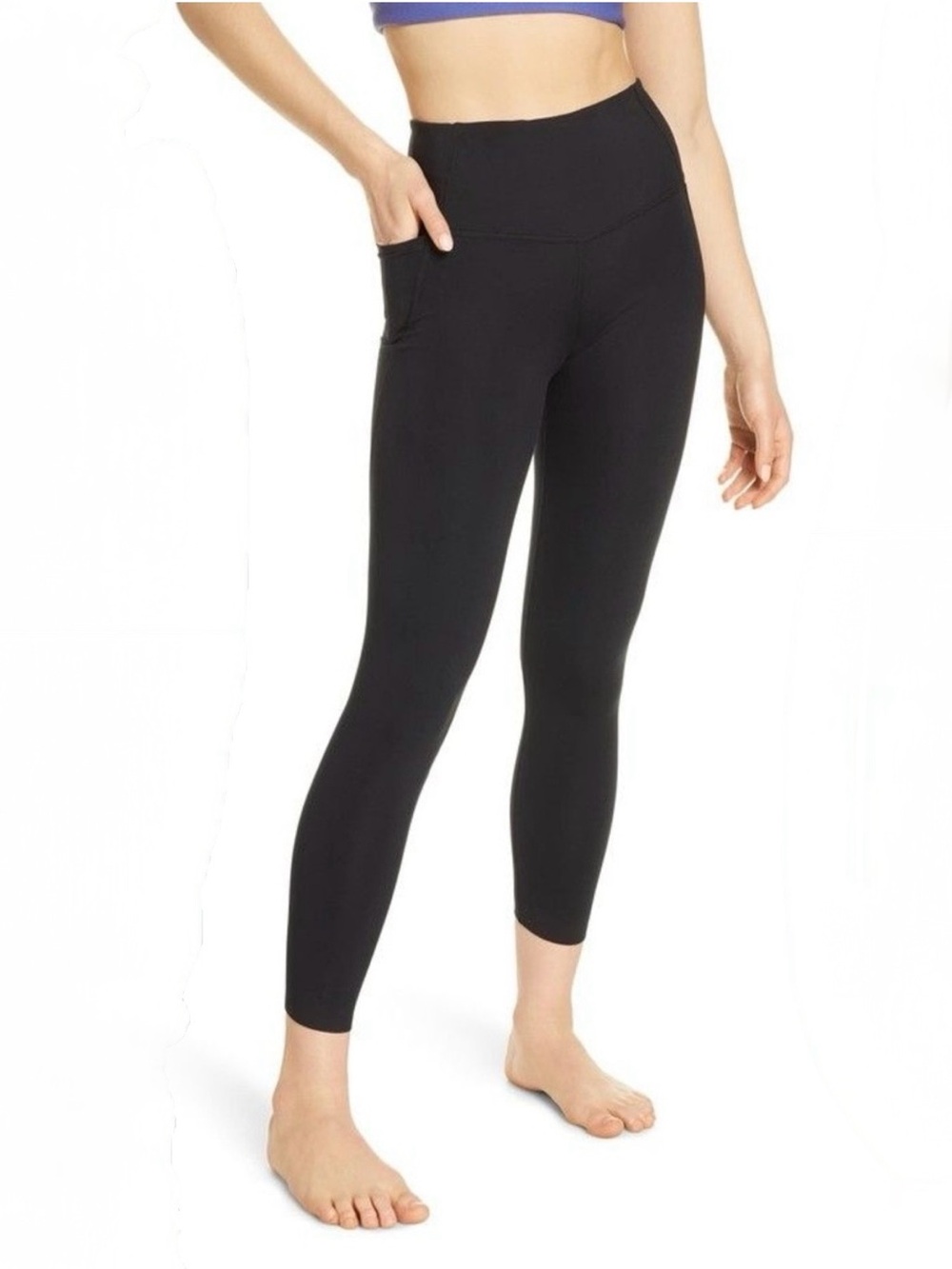• Zella • High Waist Studio Lite Pocket 7/8 Leggings